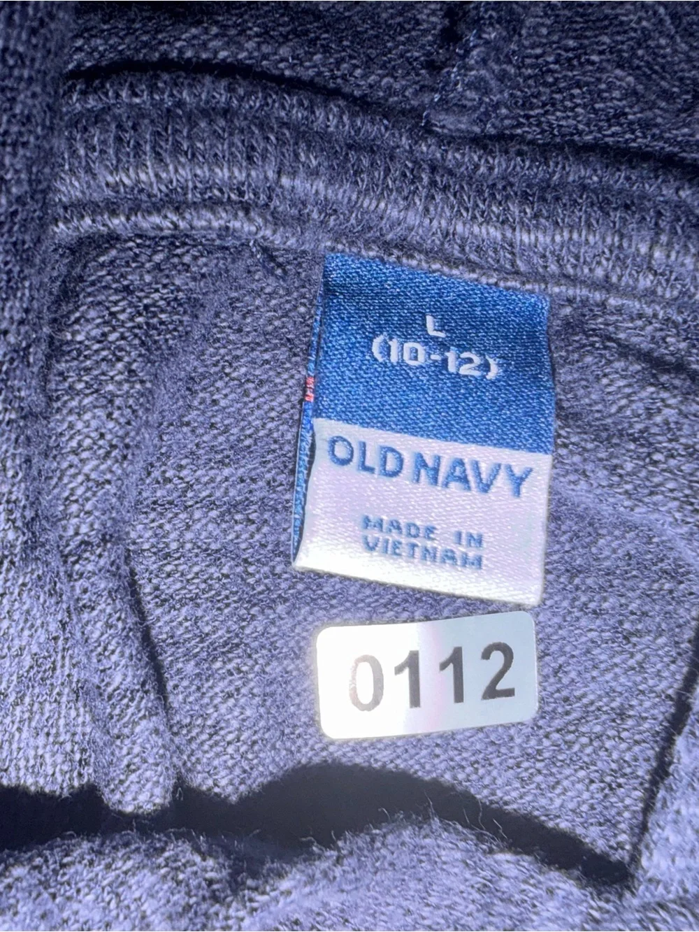 Old Navy Girls L 10-12 Charcoal Heathered Knit Pullover Hoodie